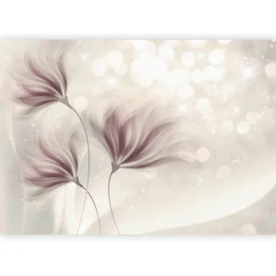 artgeist Fototapete Weiß, Mauve 250x175 cm