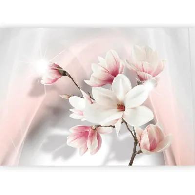 artgeist Fototapete Weiß, Pink 250x175 cm