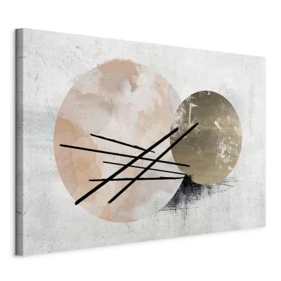artgeist Leinwandbild Cappuccino, Grauweiß 120x80x1.2 cm