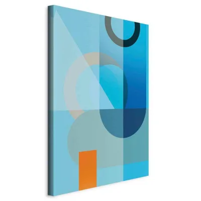 artgeist Leinwandbild Hellblau 40x60x1.2 cm