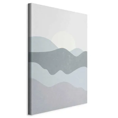 artgeist Leinwandbild Hellgrau, Blaugrau 40x60x1.2 cm