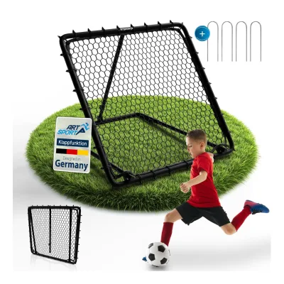 ArtSport Fußball Rebounder Power Pass - verstellbar, stabiler Rahmen, platzsparend verstauen