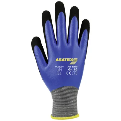 Asatex Feinstrickhandschuh N110 gesandet Gr. 8 blau