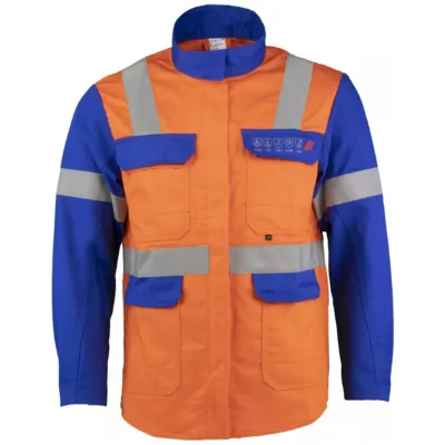 Asatex Multinorm-Jacke DA7525JA08P Langform Gr. 106 S orange/blau