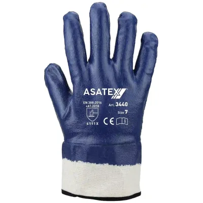 Asatex Nitril-Handschuh 3440 Gr. 9 blau