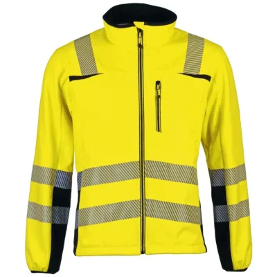 Asatex Prevent Trendline Softshelljacke PTW-SN Gr. 4XL gelb/schwarz