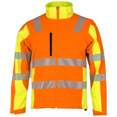 Asatex Prevent Trendline Warnschutz Softshelljacke PTW-DS Gr. 2XL orange/gelb