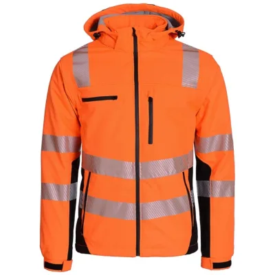 Asatex Prevent Trendline Warnschutz-Softshelljacke PTW-SP Gr. 4XL orange/schwarz