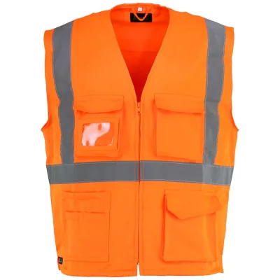 Asatex Prevent Trendline Warnweste PTW-WT Gr. 2XL leuchtorange/marine
