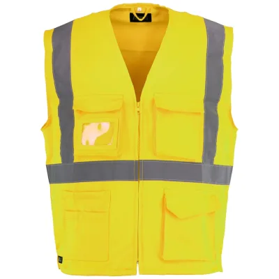 Asatex Prevent Trendline Warnweste PTW-WT Gr. 4XL leuchtgelb/marine