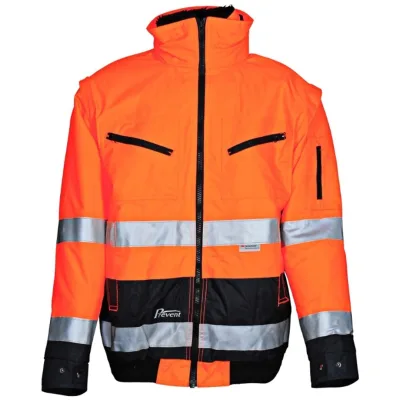 Asatex Prevent Warnschutz-Pilotenjacke 174 Gr. M orange/blau