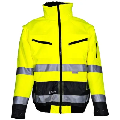 Asatex Prevent Warnschutz-Pilotenjacke 174 Gr. S gelb/anthrazit
