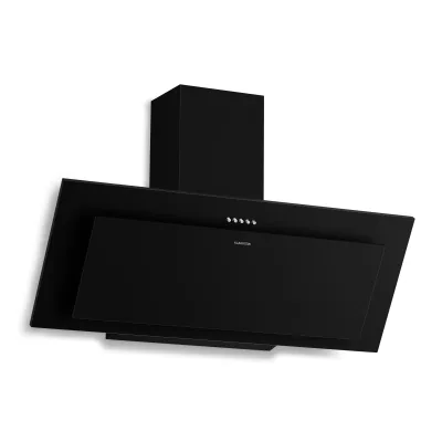 Athena Kopffreihaube   Abluft- und Umluftmodus   254 m³/h   56 W   90 cm Schwarz
