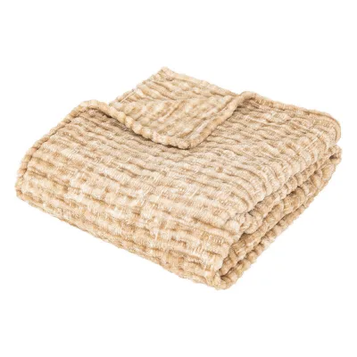 Atmosphera Createur d´interieur Fleecedecke Beige 1x125 cm