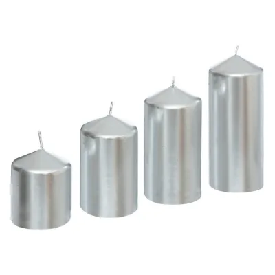 Atmosphera Createur d´interieur Kerzen Silber 5x12x5 cm