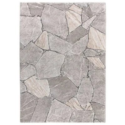 Atticgo Hochflorteppich Grau 140x200 cm