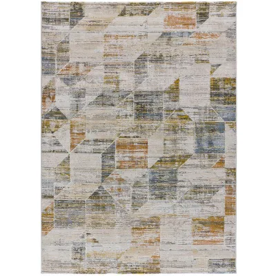 Atticgo Vintage-Teppiche Beige, Pastellblau, Honig 154x230 cm
