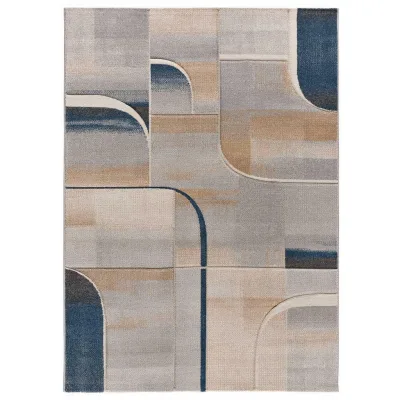 Atticgo Webteppich Blau 140x200 cm