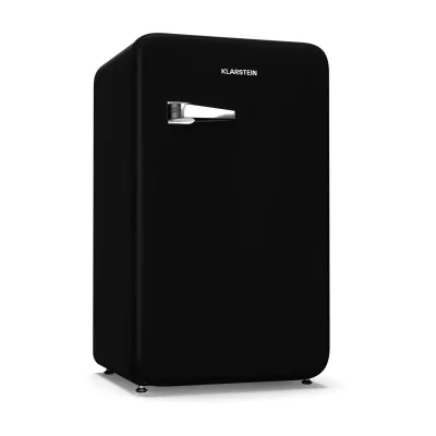 Audrey Evo Kühlschrank   112L   Retro-Design   leise   kompakt   3 Farben Schwarz 112_Ltr