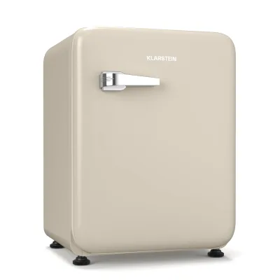 Audrey Evo Mini Kühlschrank   68L   Retro-Design   leise   kompakt   3 Farben Creme 68 Liter