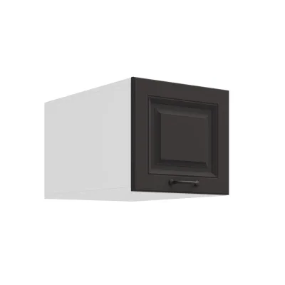 Aufsatzschrank Hochschrank 40 cm STILO Grau Küchenzeile Küchenblock Küche