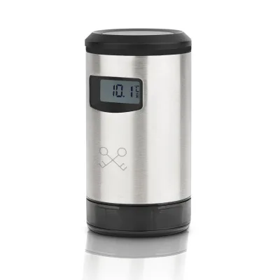Les Petits Champs Automatische  Weinpumpe WOM820 / Weinkonservierung / Druckerkennung / LCD Anzeige / BPA-frei / Edelstahl / USB-Kabel