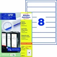 Avery Zweckform Ordnerrückenetikett ultragrip schmal/kurz 240 Etik./Pack.