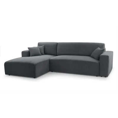 AX Living Ecksofa Grau 279x145 cm