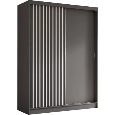 AX Living Schwebetürenschrank Grau, Weiß 160x216.1x61 cm