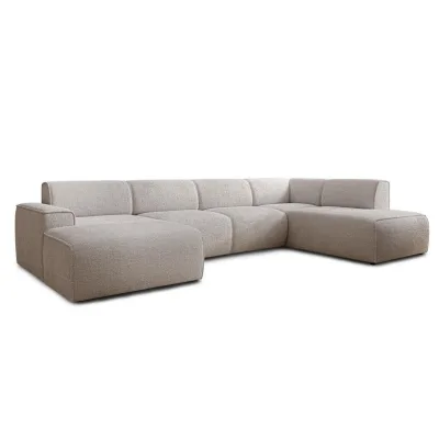AX Living Wohnlandschaft Creme 220x78x378 cm