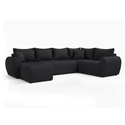 AX Living Wohnlandschaft Schwarz 208x80x303 cm