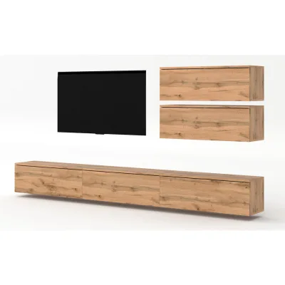 AX Living Wohnwand Braun 300x102x32 cm