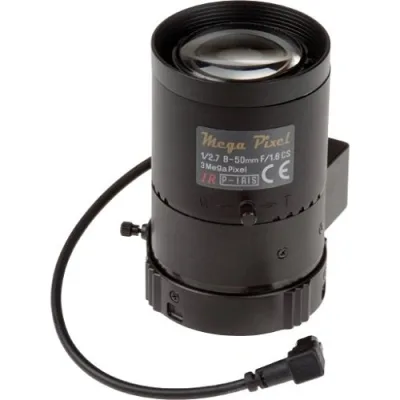 AXIS 01469-001 Teleobjektiv 5 MP P-Iris 8-50 mm große Reichweite lichtstarke Blende F1.6 für Kameras bis 5 Megapixel