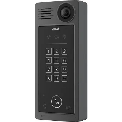Axis Communications Sprechanlage 02026-001 Videogegensprechanlage mit hoher Auflösung und Smartphoneanruf, App gesteuert, professionelle Türsprechanlage