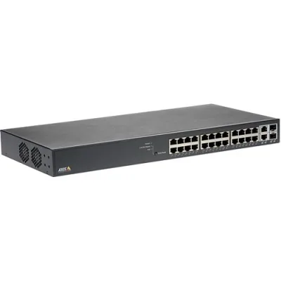AXIS T8524 PoE+ Netzwerk-Switch 24 Ports Gigabit Ethernet mit Web-Grafik-Benutzeroberfläche und integriertem DHCP-Server für einfache Überwachungssysteme
