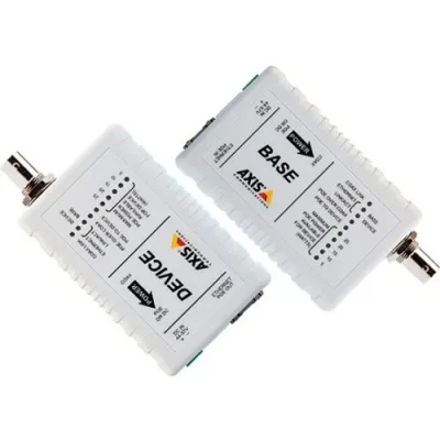 AXIS T8640 PoE over Coax Adapter Kit Wiederverwendung von Koaxialkabeln mit Power over Ethernet für große Reichweiten Effiziente Umstellung auf IP-Netzwerk-Kameras