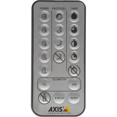 AXIS T90B Fernbedienung für Beleuchtungsgeräte mit 7,5m Reichweite für schnelles und sicheres Einrichten vom Boden aus