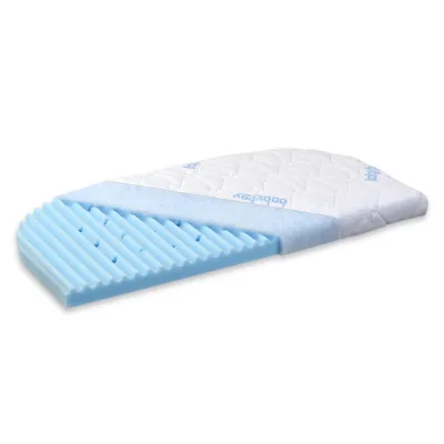 Babybay Beistellbettmatratze Babybay Original Blau, Weiß 81x41.5 cm