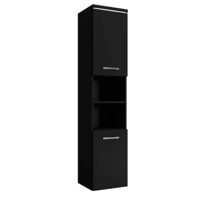 Badplaats Badezimmerschrank Schwarz 35x160x35 cm