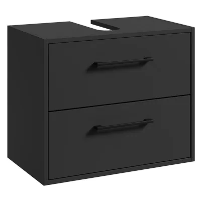 Badplaats Waschbeckenunterschrank Schwarz 60x47x35 cm