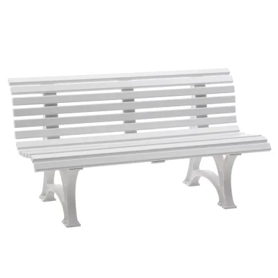 Bank HELGOLAND 3-sitzer, Kunststoff weiss