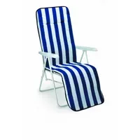 Gardenson Sonnenliege Veba Mehrfarbig, Weiß 58x108x75 cm