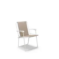 Gardenson Klappstuhl Veba Mehrfarbig, Weiß 56x78x53 cm