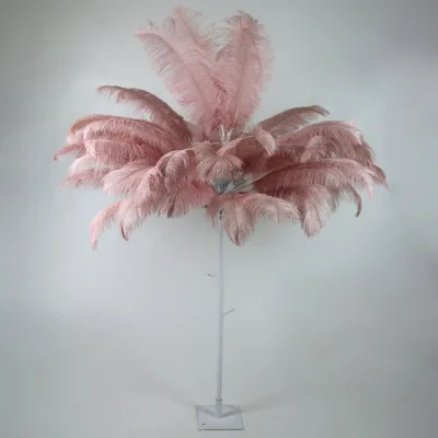 Baum mit Flamingofedern, rosé/weiß, Höhe ca. 150 cm