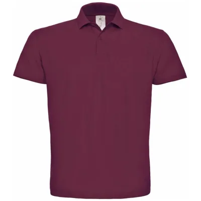 B&C Cotton Classics-01.ID01 Piqué Polo Gr. 3XL wine