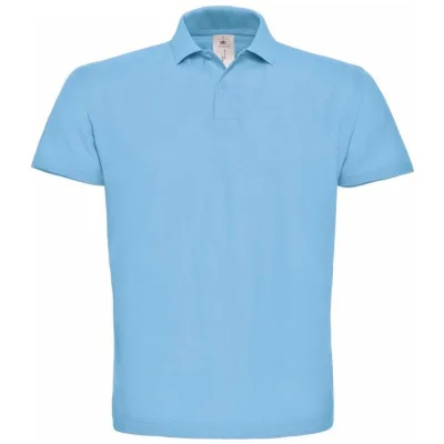 B&C Cotton Classics-01.ID01 Piqué Polo Gr. L light blue