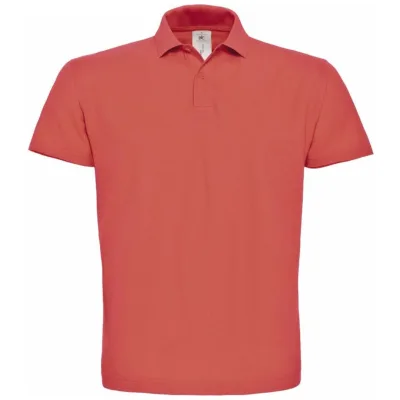B&C Cotton Classics-01.ID01 Piqué Polo Gr. M pixel coral