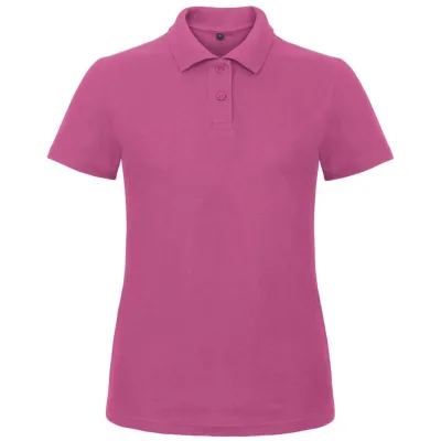 B&C Piqué Poloshirt Damen 01.ID10 Gr. L fuchsia