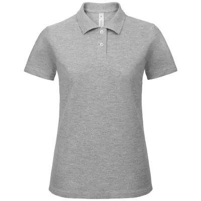 B&C Piqué Poloshirt Damen 01.ID10 Gr. M heather grey