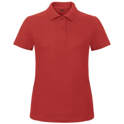 B&C Piqué Poloshirt Damen 01.ID10 Gr. M red